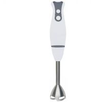 Blender de mana Hausberg HB-7672AB, 300 W, Lama din otel inoxidabil,Tija de otel inoxidabil, 2 viteze, Alb
