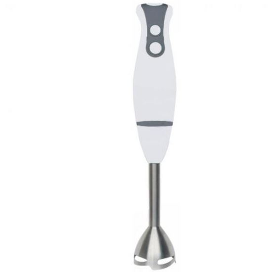 Blender de mana Hausberg HB-7672AB, 300 W, Lama din otel inoxidabil,Tija de otel inoxidabil, 2 viteze, Alb