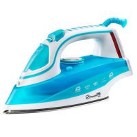 Fier de calcat Hausberg HB-7831BL, Talpa Inox, 2200 W, 0.4 l, Alb/Albastru
