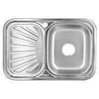 Chiuveta bucatarie Freddo SN9030D, pentru blat, 77x48cm, cuva dreapta, anticalcar, inox
