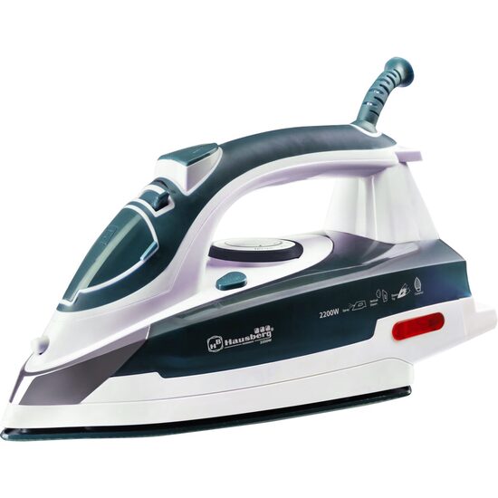 Fier de calcat Hausberg HB-7809VR, Ultra Slide, Talpa Ceramica, 2300W, 390ml, Alb/Verde-Inchis