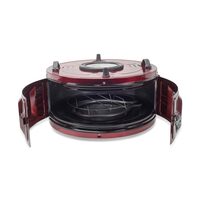 Cuptor electric rotund cu termostat Ertone MN-9010VS, Putere: 220-230V, 50Hz, 2 rezistente electrice 2 x 650W, capacitate 40l, indicator luminos, Visiniu