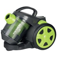 Aspirator fara sac Hausberg HB-2090VR, 1500W, capacitate 1.5 L, aspirare uscata, ciclonic, filtru HEPA, Alb-Verde