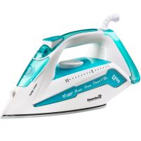 Fier de calcat Hausberg HB-7898AB, talpa ceramica, jet de abur 18g/min, Functie spray 2000-2300W, Alb/Albastru