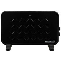 Convector electric Luxury HAUSBERG HB-8220, 2000W, 2 trepte de putere, termostat, protectie supraincalzire, indicator luminos, functie Turbo, Negru