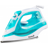 Fier de calcat Hausberg HB-7850BL, 1300W, talpa invelis ceramic, abur vertical, calcare uscata, autocuratare, pulverizare,  rezervor 130ml, Bleu