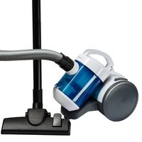 Aspirator fara sac Hausberg HB-2040BL, 1000 W, 1.2 L, filtru HEPA, lungime cablu 5M, Alb/Albastru