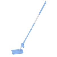 Mop telescopic Ertone MN498BL, bleu, cu autostoarcere, cap din microfibra, maner extensibil