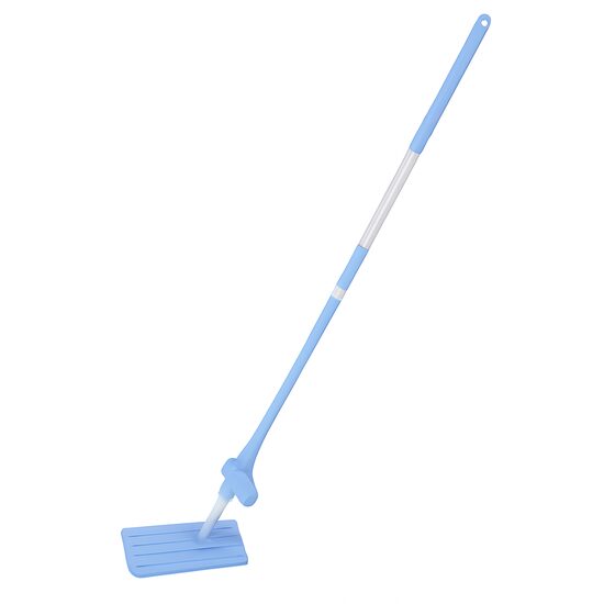 Mop telescopic Ertone MN498BL, bleu, cu autostoarcere, cap din microfibra, maner extensibil