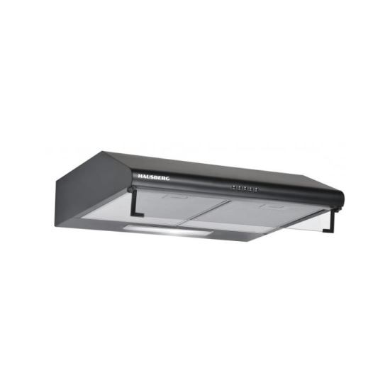 Hota traditionala Hausberg HB-1225NG, Putere de absorbtie 280m3/h, 2 motoare, 60 cm, Negru