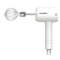 Mixer portabil de mana HAUSBERG HB-4110, putere 20W, 3 viteze, Baterie 800mAh, Alb