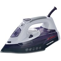Fier de Calcat Hausberg HB-7813MV, Anti-calcar, Ceramic, Rezervor Apa 300ml 2000-2300W, Alb-Mov