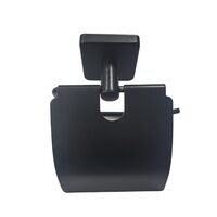  Suport pentru hartie igienica, cu clapeta, negru