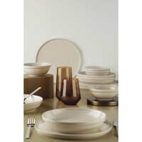 Serviciu de masa Kutahya Porselen FIT-C 18 piese pentru 6 persoane din Portelan Crem
