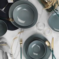 Serviciu de masa Kutahya Porselen SOHO 18 piese pentru 6 persoane din Portelan Albastru