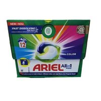 Ariel Detergent Capsule All in 1 PODS+, 12 buc, color