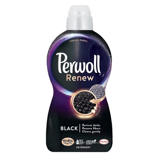 Detergent de rufe lichid Perwoll Renew Black, 36 spalari, 1,98L