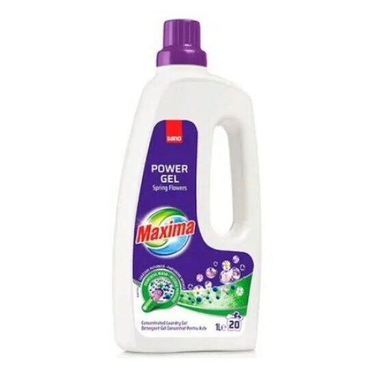 Detergent gel concentrat pentru rufe Sano Maxima Mix&Wash, 20 spalari, 1 l