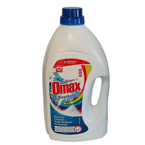 Detergent lichid rufe Bicarbonato Omax, 3L , 60 spalari
