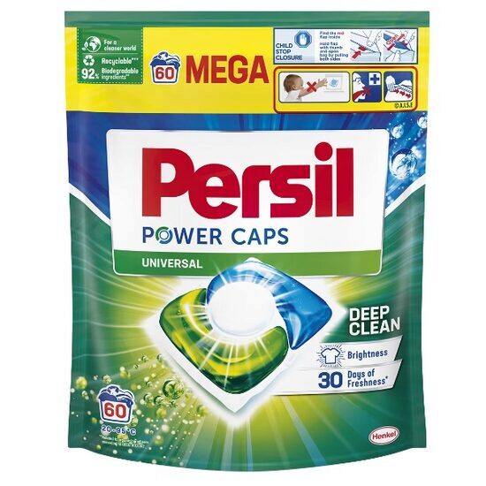 Detergent de rufe capsule Persil Power Caps Universal, 60 spalari