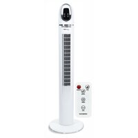 Ventilator turn digital Hausberg HB-5958AB, 55W, 45 inch, 3 viteze, temporizator 24h, LED, oscilatie, telecomanda, alb