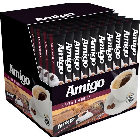 Cafea solubila 1.8g Amigo, 100 pliculete