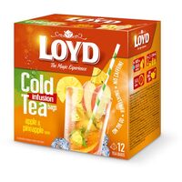 Ceai Loyd Cold Infusion Tea Apple&Pineapple, 12 plicuri