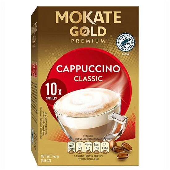 Bautura instant Mokate Cappuccino Classic 10x14g
