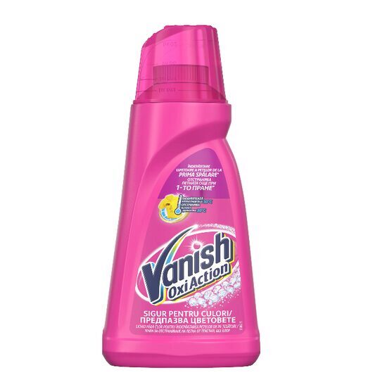 Solutie pentru indepartarea petelor Vanish Pink, 1l