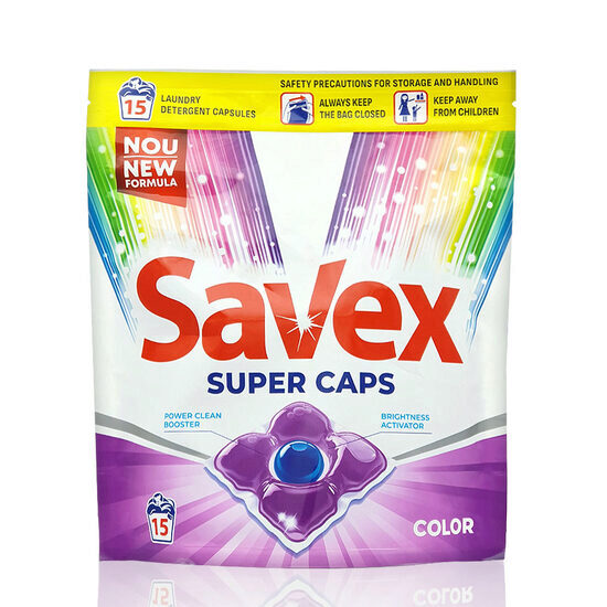 Detergent capsule Savex Premium Caps Color, 15 Capsule