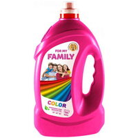 Detergent lichid Gel pentru rufe Family Color 100 spalari, 4L