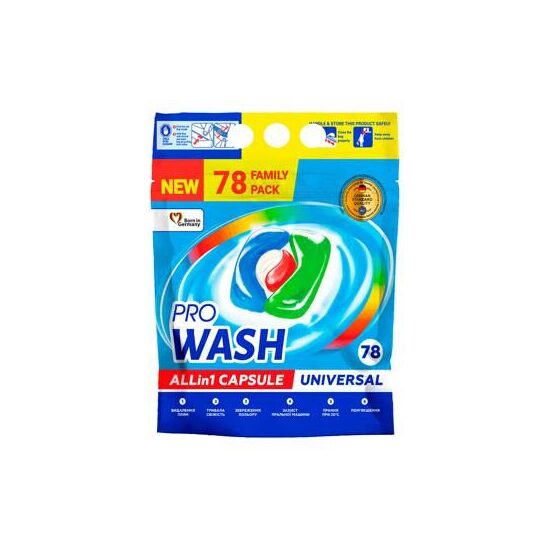 Detergent Capsule Pro Wash Universal 78 bucati