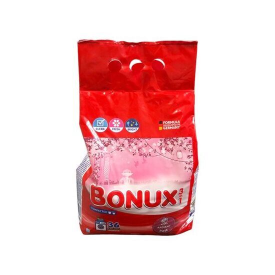 Detergent automat 3 in 1 Bonux Rose 2,34kg, 36 spalari