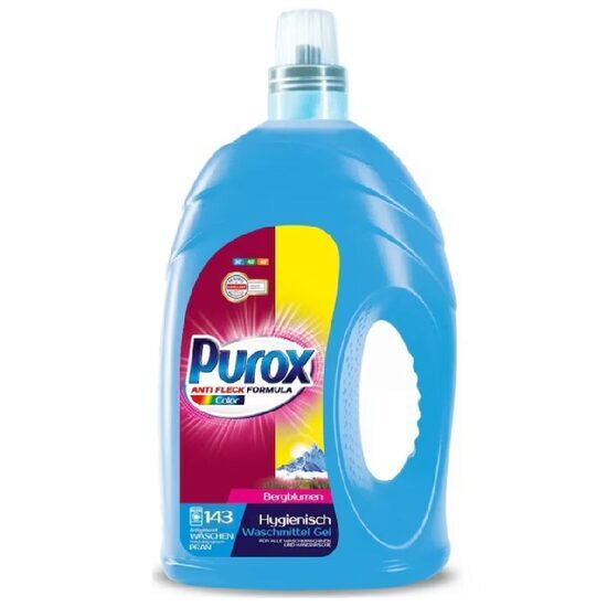 Detergent gel Purox Color, 143 spalari, 4.3 l