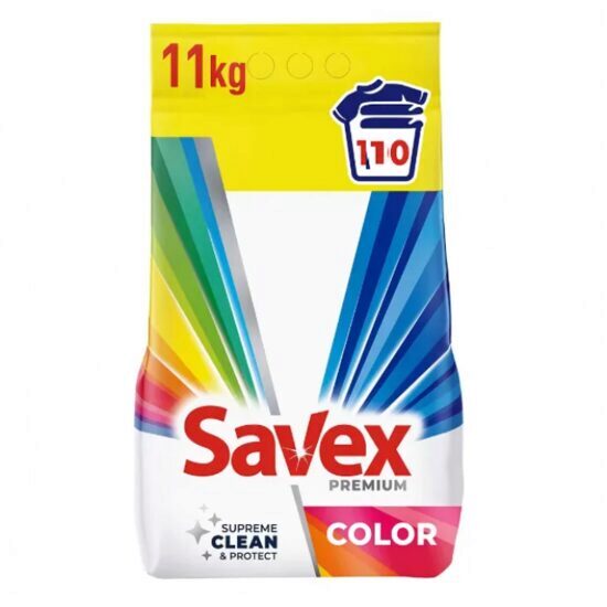 Detergent de rufe automat Savex Premium Color 110 spalari, 11kg