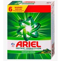 Detergent de rufe automat Ariel Instant Dissolution Mountain Spring, 6 spalari, 390g