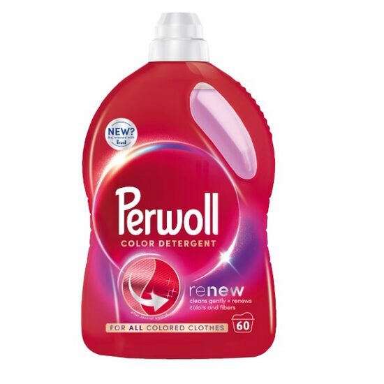Detergent lichid pentru rufe Perwoll Renew Color, 60 spalari, 3000 ml