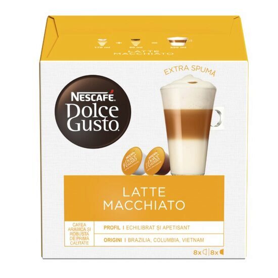 Capsule Nescafé Dolce Gusto Latte Macchiato, 16 capsule, 183.2g