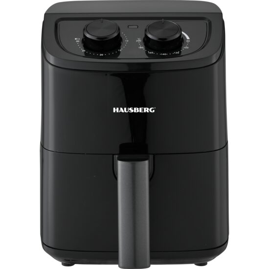 Friteuza Air Fryer Hausberg HB-2352NG, 3L, 1200W, termostat 80-200°C, timer 30 min, protectie supraincalzire