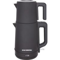 Cana electrica din inox pentru ceai, control dublu, mentinere la cald, filtru inox, 2L, 1800W Hausberg HB3636NG