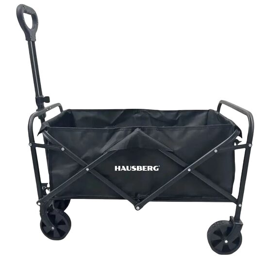 Carucior transport pliabil Hausberg HB-G020 pentru camping,cumparaturi ,negru
