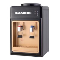 Dozator apa Hausberg HB-6026, putere incalzire 550 W, putere racire 80 W, indicatoare LED pentru apa calda si rece, termostat automat, Negru-Maro
