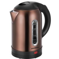 Fierbator apa electric HAUSBERG HB-3621CU, 1500 - 1800 W, 1.8 litri, rezervor de apa din otel inoxidabil, oprire automata la fierbere, rotire la 360 grade, protectie la supraincalzire, baza detasabila, cupru