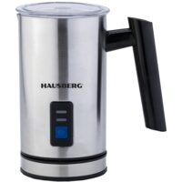 Aparat de spumare si incalzire lapte HAUSBERG HB7678, 500-600 W, 0.30 l, argintiu